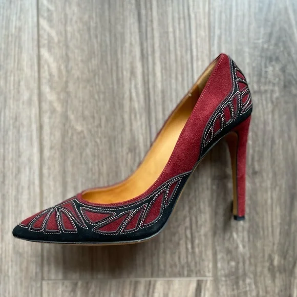 Isabel Marant Bradford Suede Embroidered Pumps | 39 - Picture 11 of 13